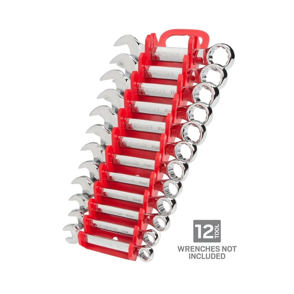 TEKTON 2.3 in. 12-Tool Store-and-Go Stubby Wrench Rack Keeper in Red 7 TEKTON 2.3 in. 12-Tool Store-and-Go Stubby Wrench Rack Keeper in Red - Image 7