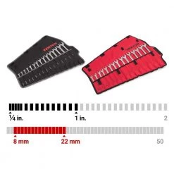 TEKTON 1/4-1 in., 8 mm-22 mm Set with Pouch Combination Wrench (30-Piece) -TEKTON Sales Store tekton wrench sets 90192 1f 1000