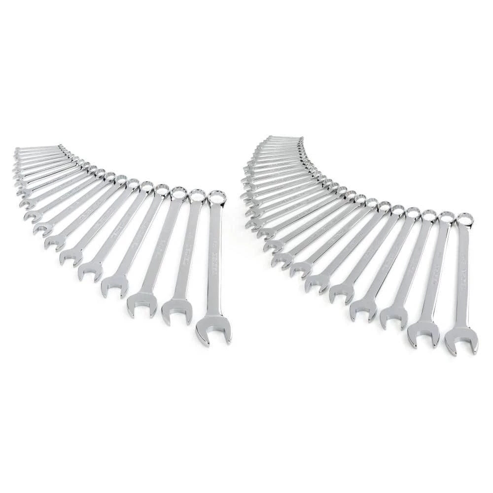 TEKTON 1/4 in. - 1-1/4 in., 6 mm - 32 mm Combination Wrench Set (46-Piece) 1 TEKTON 1/4 in. - 1-1/4 in., 6 mm - 32 mm Combination Wrench Set (46-Piece)